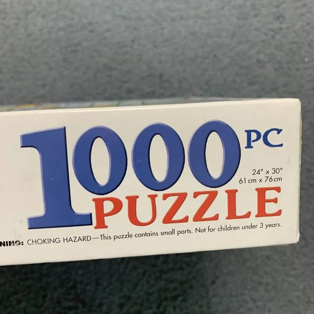 White Mountain Puzzle The Kennebunks, Federal Jacks Etc. 1000 Piece Complete